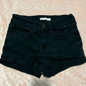 Black Jean Shorts